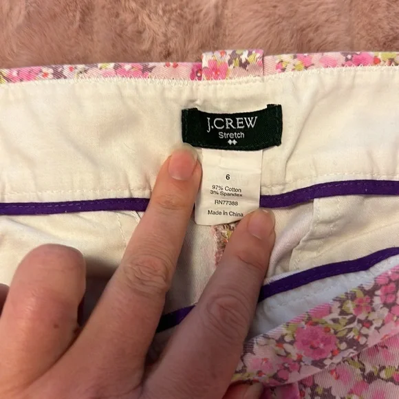 🇺🇸2 for $20🇺🇸 EUC J Crew Factory size 6 side zip floral shorts - Picture 3 of 9